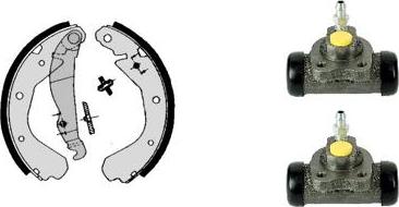 Brembo H 59 017 - Комплект тормозных колодок, барабанные autospares.lv