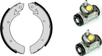 Brembo H 56 019 - Комплект тормозных колодок, барабанные autospares.lv