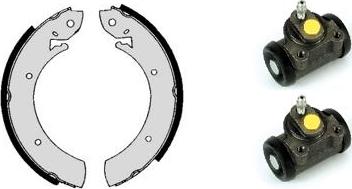 Brembo H 56 014 - Комплект тормозных колодок, барабанные autospares.lv