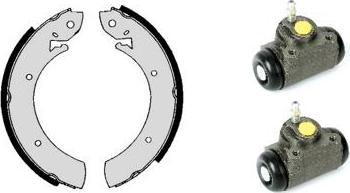 Brembo H 50 007 - Комплект тормозных колодок, барабанные autospares.lv