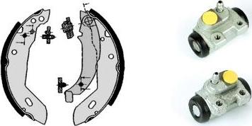 Brembo H 61 059 - Комплект тормозных колодок, барабанные autospares.lv