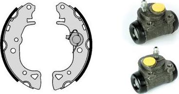 Brembo H 61 055 - Комплект тормозных колодок, барабанные autospares.lv