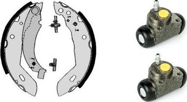 Brembo H 61 053 - Комплект тормозных колодок, барабанные autospares.lv