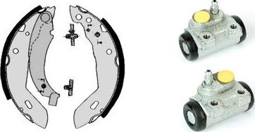 Brembo H 68 049 - Комплект тормозных колодок, барабанные autospares.lv