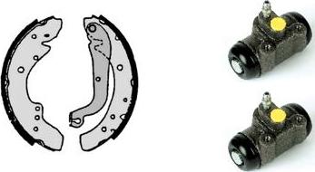 Brembo H 68 030 - Комплект тормозных колодок, барабанные autospares.lv