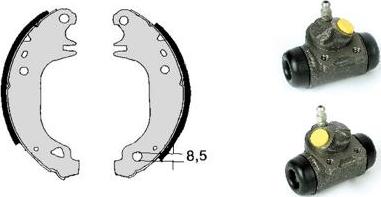 Brembo H 68 026 - Комплект тормозных колодок, барабанные autospares.lv