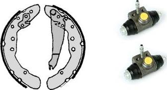 Brembo H 85 024 - Комплект тормозных колодок, барабанные autospares.lv