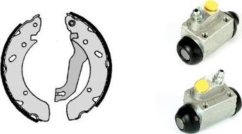 Brembo H 30 004 - Комплект тормозных колодок, барабанные autospares.lv