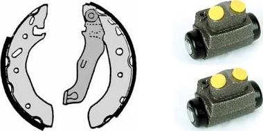 Brembo H 24 056 - Комплект тормозных колодок, барабанные autospares.lv