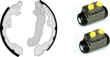 Brembo H 24 060 - Комплект тормозных колодок, барабанные autospares.lv