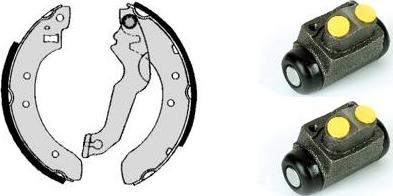 Brembo H 24 014 - Комплект тормозных колодок, барабанные autospares.lv