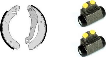 Brembo H 24 012 - Комплект тормозных колодок, барабанные autospares.lv