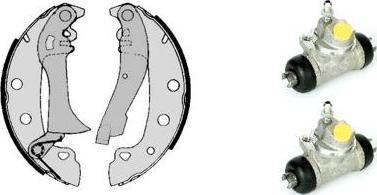 Brembo H 23 015 - Комплект тормозных колодок, барабанные autospares.lv