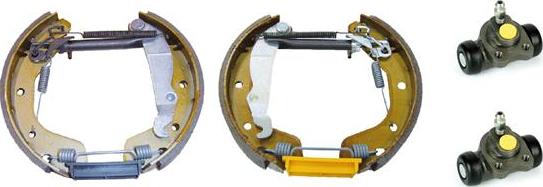 Brembo K 59 029 - Комплект тормозных колодок, барабанные autospares.lv