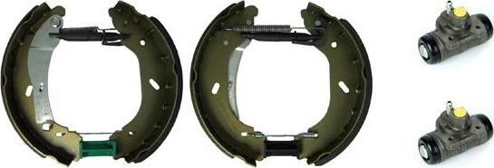 Brembo K 56 017 - Комплект тормозных колодок, барабанные autospares.lv