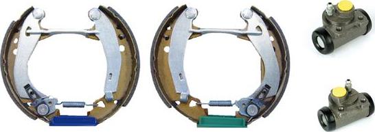 Brembo K 61 046 - Комплект тормозных колодок, барабанные autospares.lv