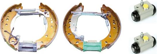 Brembo K 61 080 - Комплект тормозных колодок, барабанные autospares.lv