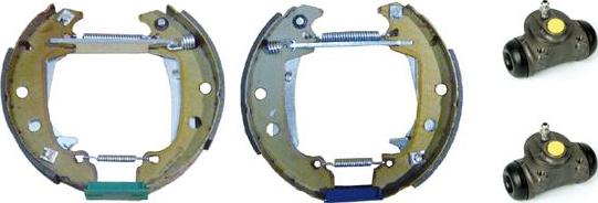 Brembo K 61 039 - Комплект тормозных колодок, барабанные autospares.lv