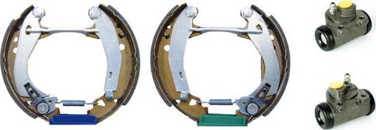 Brembo K 61 035 - Комплект тормозных колодок, барабанные autospares.lv