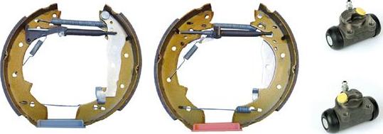 Brembo K 68 040 - Комплект тормозных колодок, барабанные autospares.lv