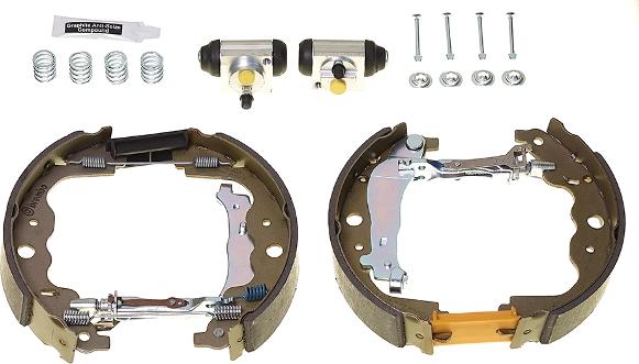 Brembo K 68 077 - Комплект тормозных колодок, барабанные autospares.lv