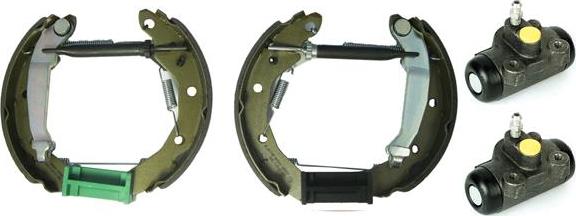 Brembo K 15 001 - Комплект тормозных колодок, барабанные autospares.lv