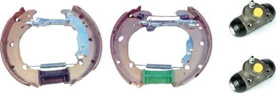 Brembo K 23 042 - Комплект тормозных колодок, барабанные autospares.lv