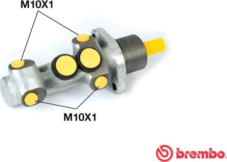 Brembo M 61 023 - Главный тормозной цилиндр autospares.lv