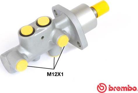 Brembo M 61 075 - Главный тормозной цилиндр autospares.lv