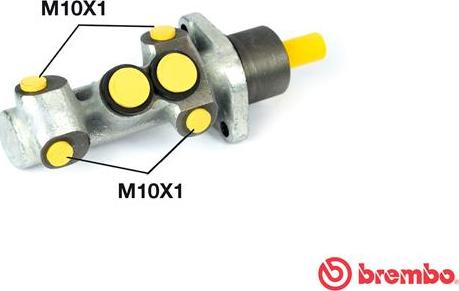 Brembo M 68 044 - Главный тормозной цилиндр autospares.lv