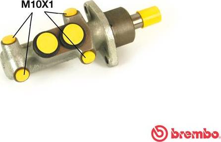 Brembo M 68 019 - Главный тормозной цилиндр autospares.lv