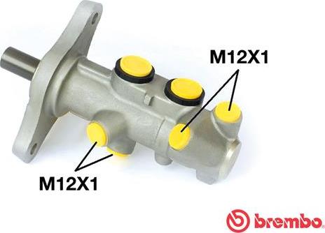 Brembo M 85 001 - Главный тормозной цилиндр autospares.lv