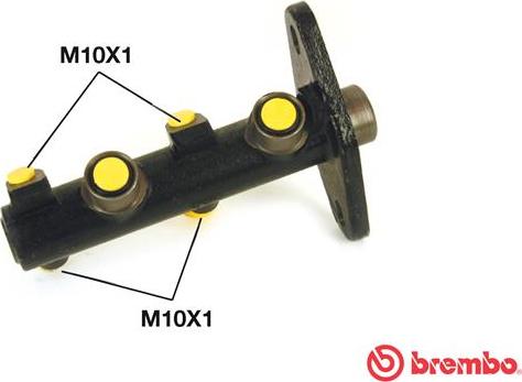 Brembo M 24 011 - Главный тормозной цилиндр autospares.lv