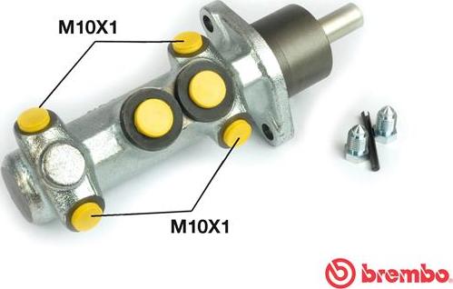 Brembo M 23 063 - Главный тормозной цилиндр autospares.lv