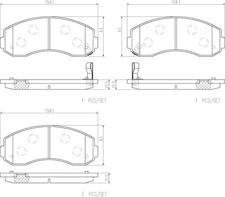 Brembo P99003N - Тормозные колодки, дисковые, комплект autospares.lv