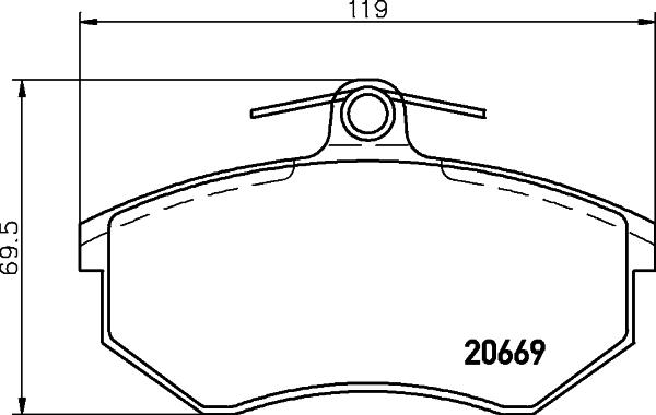 Brembo P 99 026 - Тормозные колодки, дисковые, комплект autospares.lv