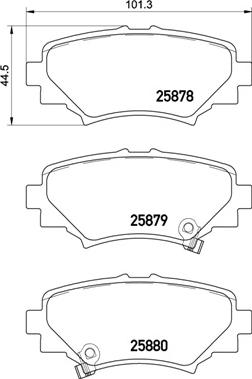 Brembo P 49 049 - Тормозные колодки, дисковые, комплект autospares.lv