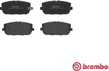 Brembo P 49 044 - Тормозные колодки, дисковые, комплект autospares.lv