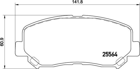 Brembo P 49 045X - Тормозные колодки, дисковые, комплект autospares.lv