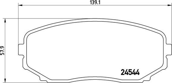 Brembo P 49 040 - Тормозные колодки, дисковые, комплект autospares.lv