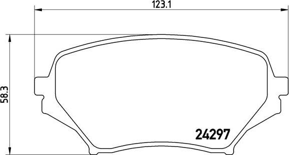 Brembo P 49 043 - Тормозные колодки, дисковые, комплект autospares.lv