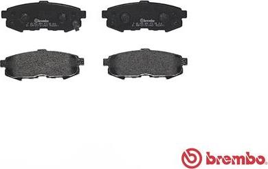 Brembo P 49 042 - Тормозные колодки, дисковые, комплект autospares.lv