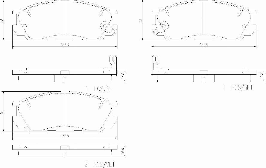 Brembo P49066N - Тормозные колодки, дисковые, комплект autospares.lv