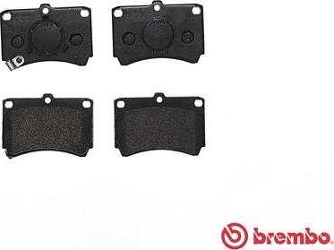 Brembo P 49 007 - Тормозные колодки, дисковые, комплект autospares.lv