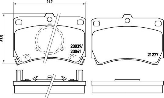 Brembo P 49 007 - Тормозные колодки, дисковые, комплект autospares.lv