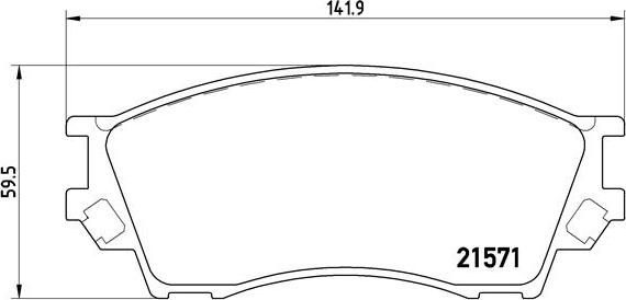 Brembo P 49 019 - Тормозные колодки, дисковые, комплект autospares.lv