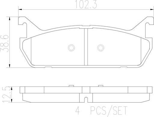 Brembo P49015N - Тормозные колодки, дисковые, комплект autospares.lv