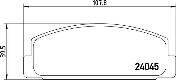 Brembo P 49 036 - Тормозные колодки, дисковые, комплект autospares.lv