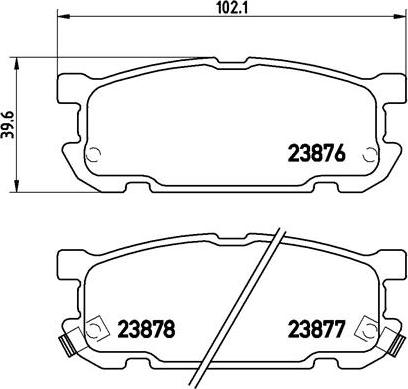 Brembo P 49 030 - Тормозные колодки, дисковые, комплект autospares.lv