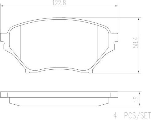 Brembo P49029N - Тормозные колодки, дисковые, комплект autospares.lv